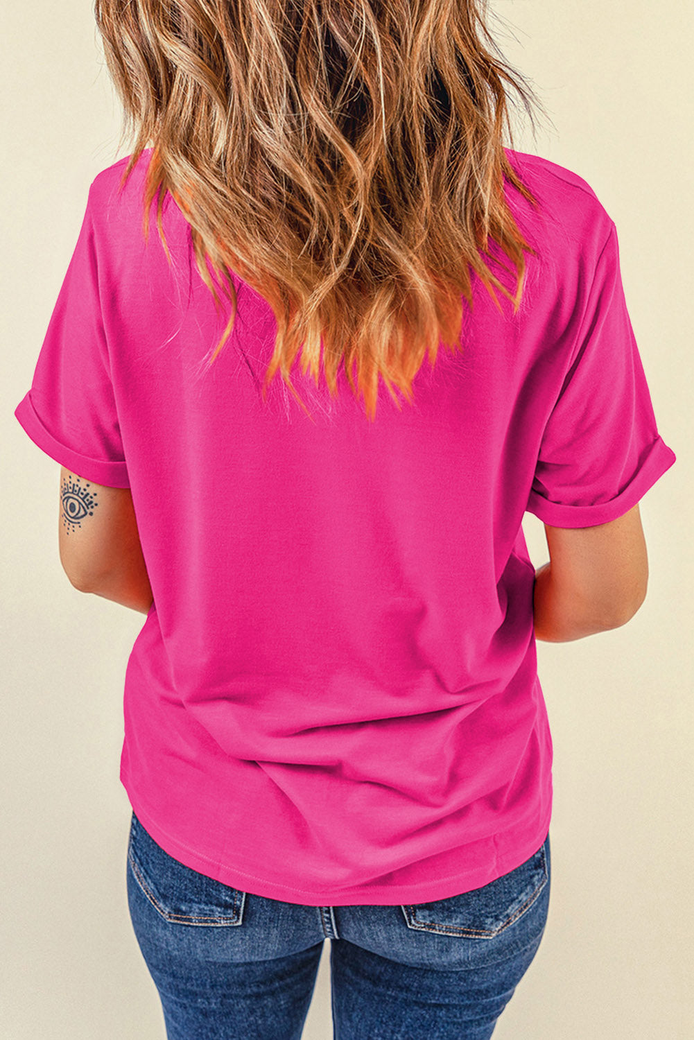 Baseball Rose Red Bowknot Tee