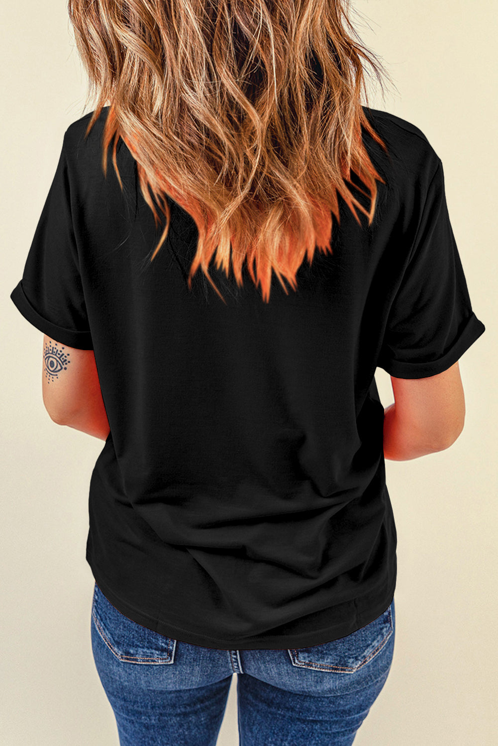 Baseball Black Bowknot Tee