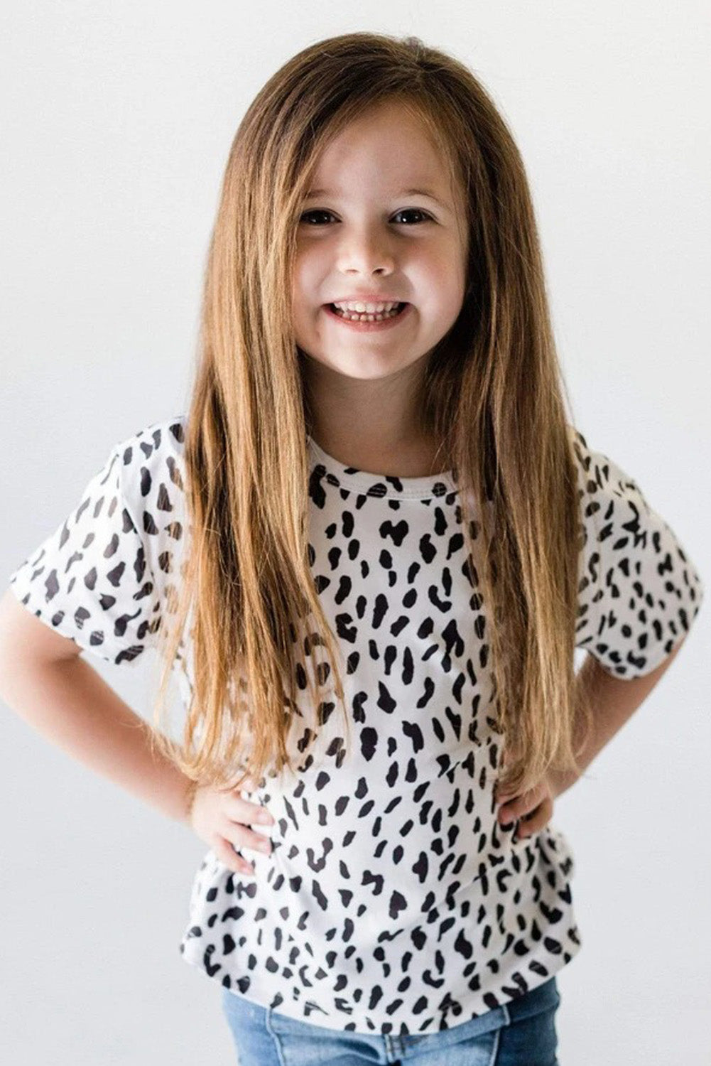 Leopard Little Girls' Tee