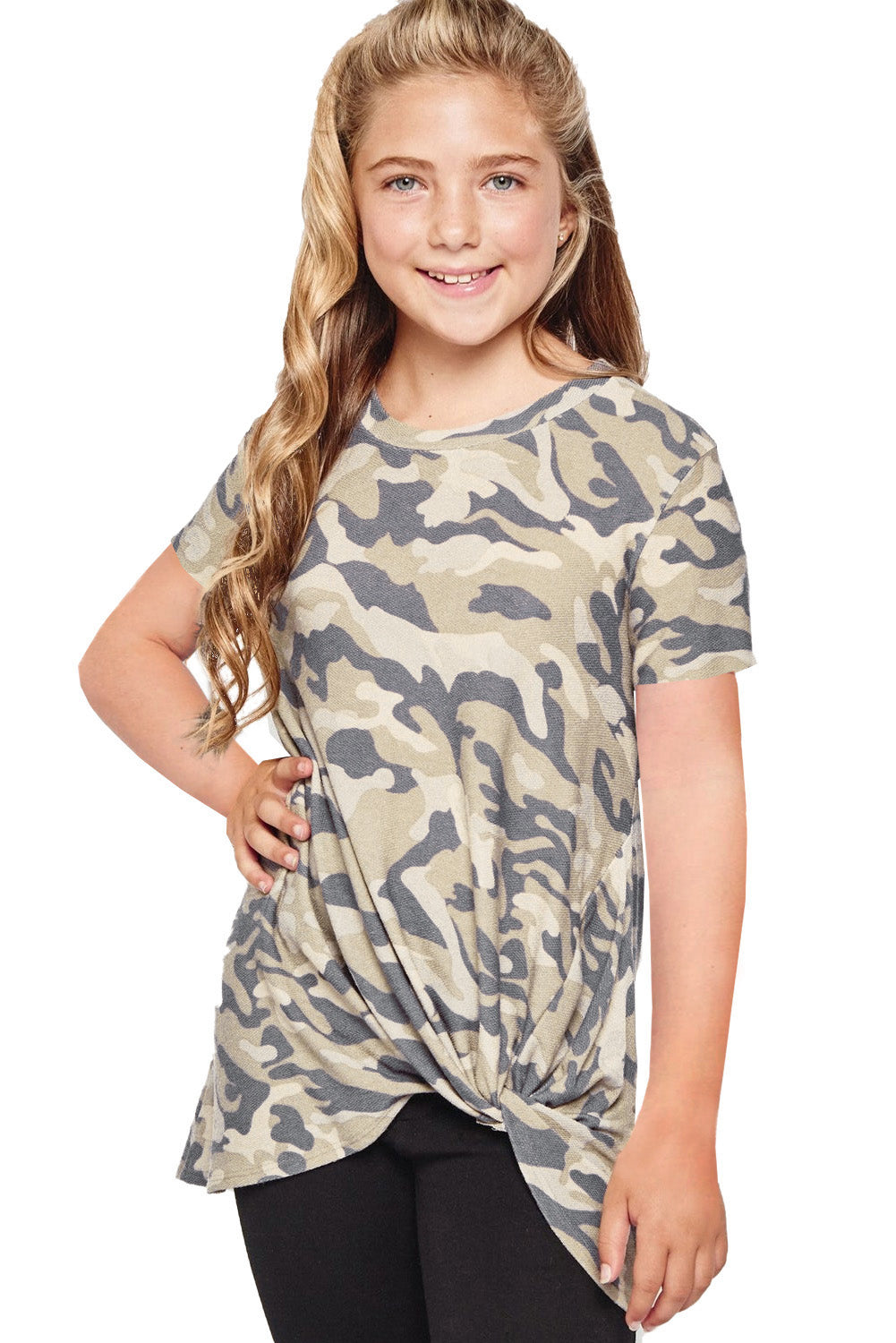 Print Twist Girls Tee