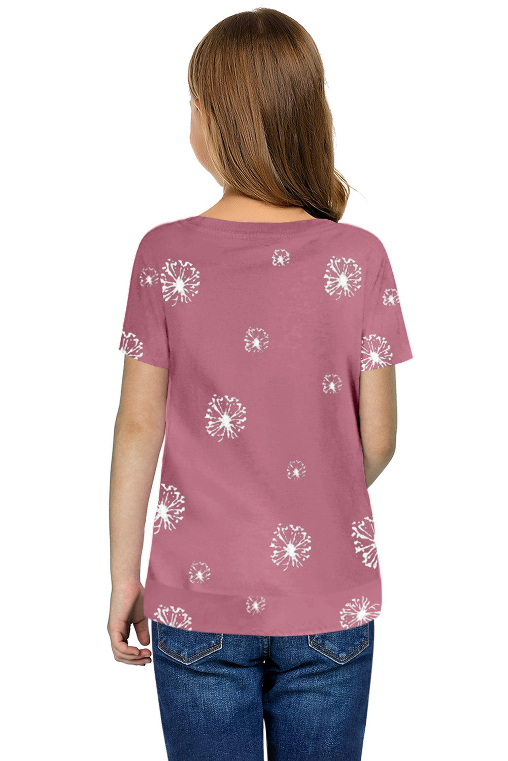 Dandelion Print Little Girl Tee