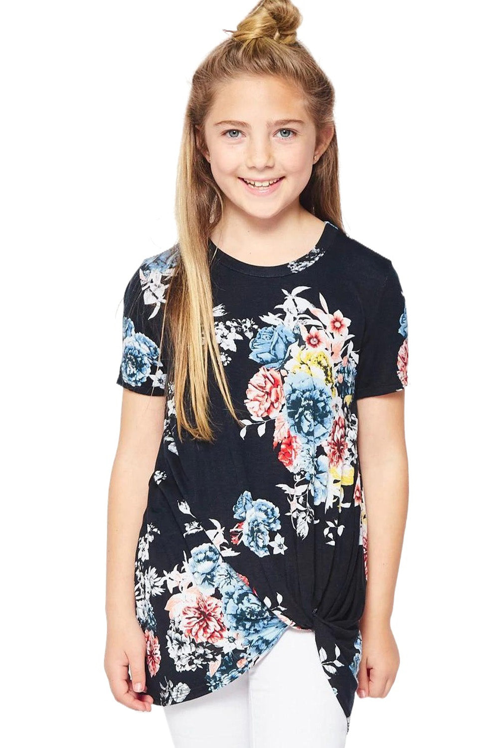 Print Twist Girls Tee