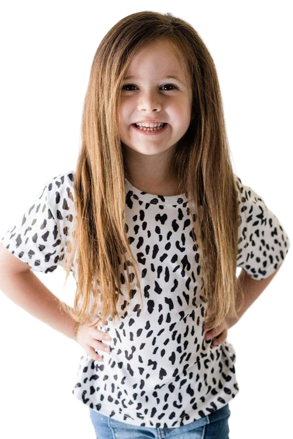 Leopard Little Girls' Tee