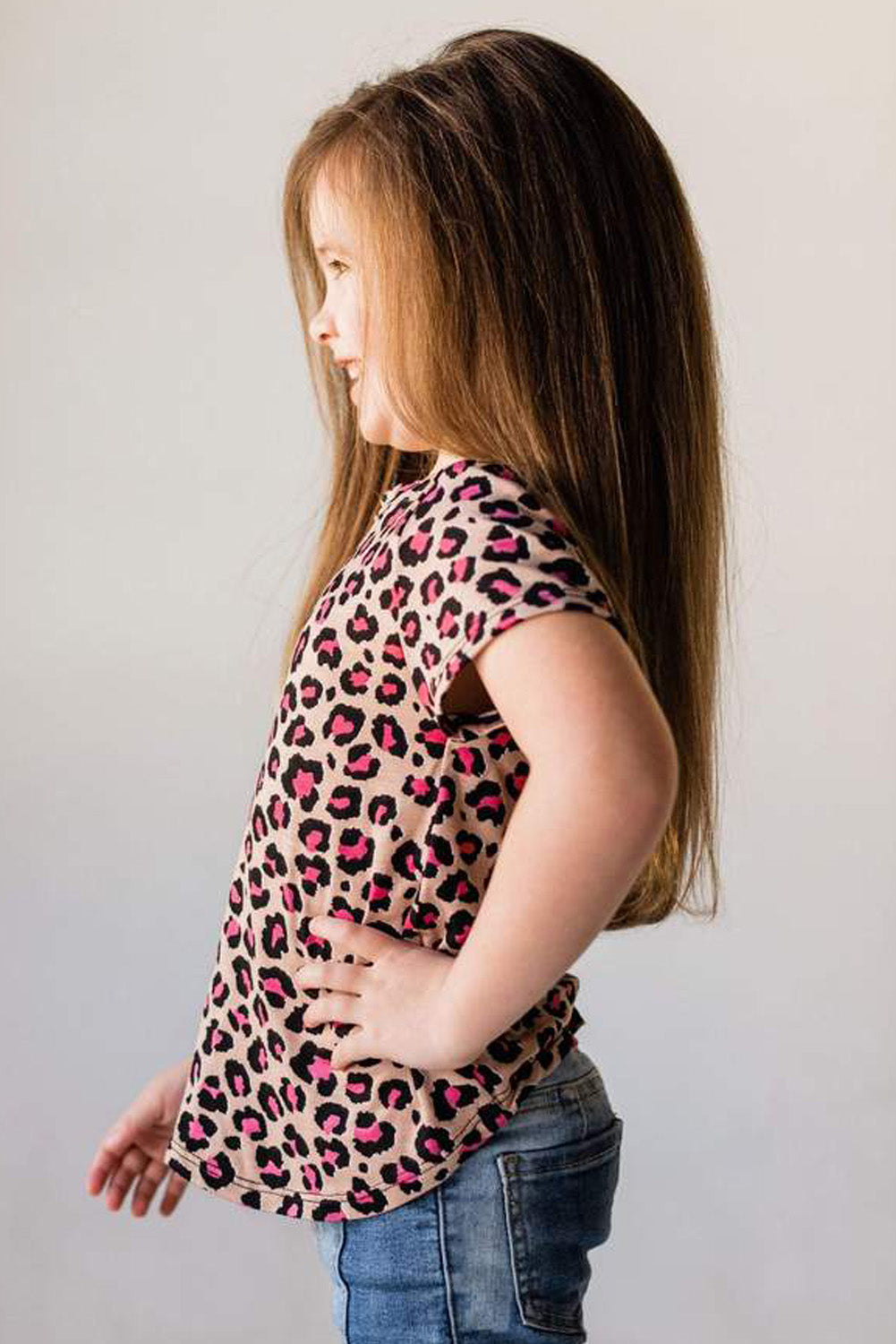 Leopard Little Girls' Tee