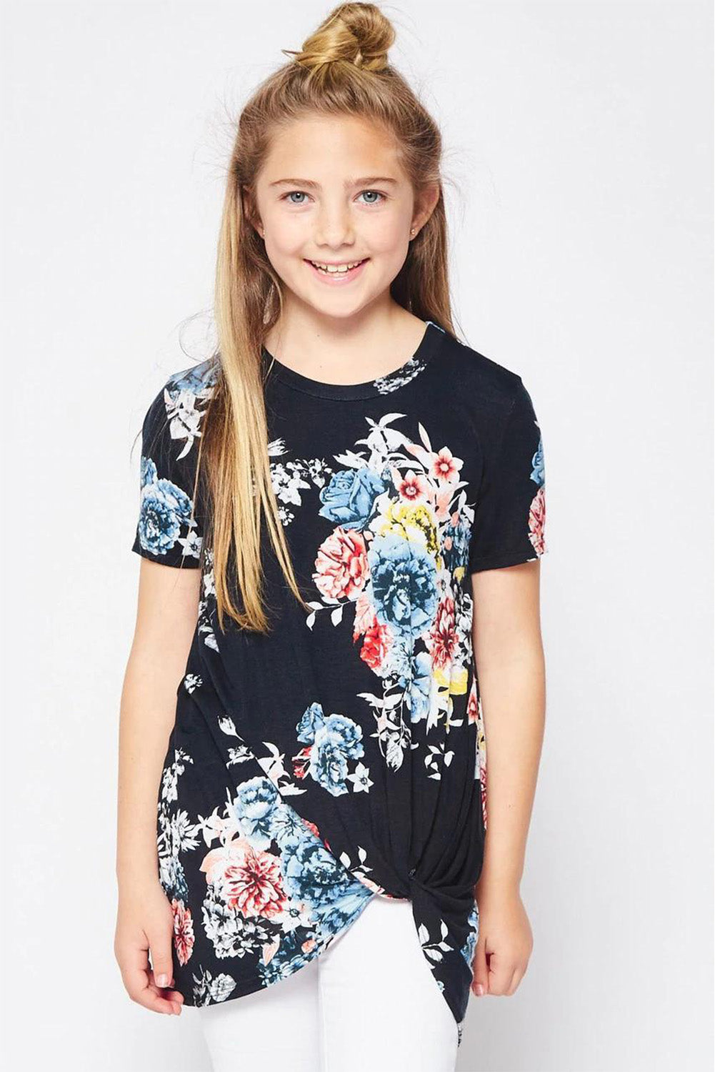 Print Twist Girls Tee