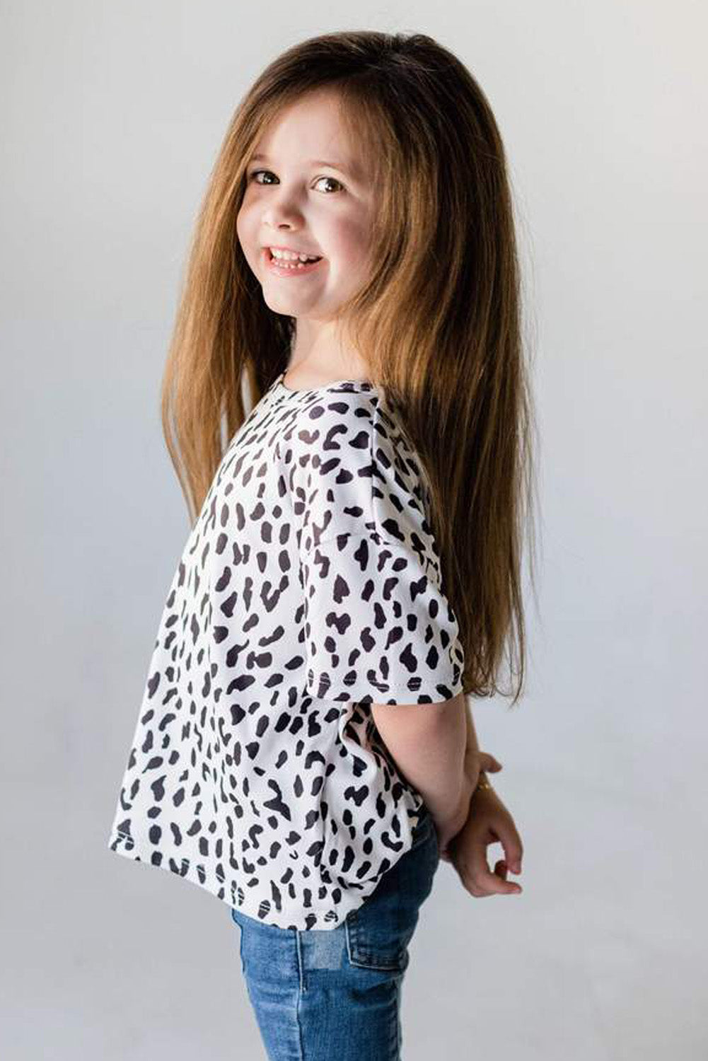 Leopard Little Girls' Tee