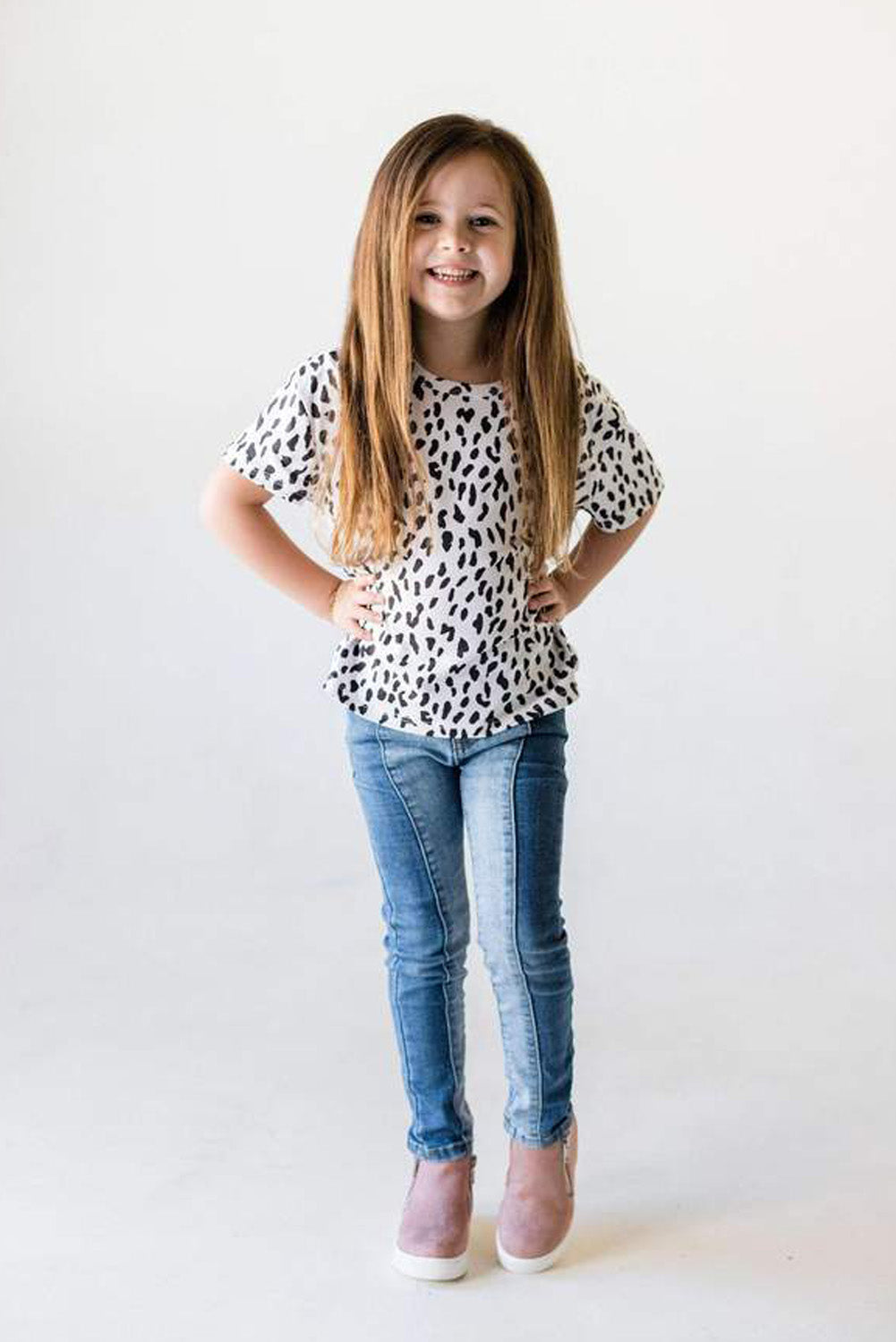 Leopard Little Girls' Tee