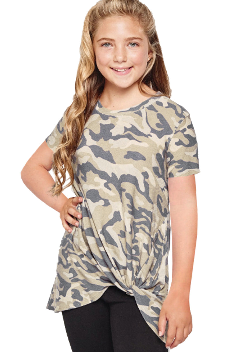 Print Twist Girls Tee