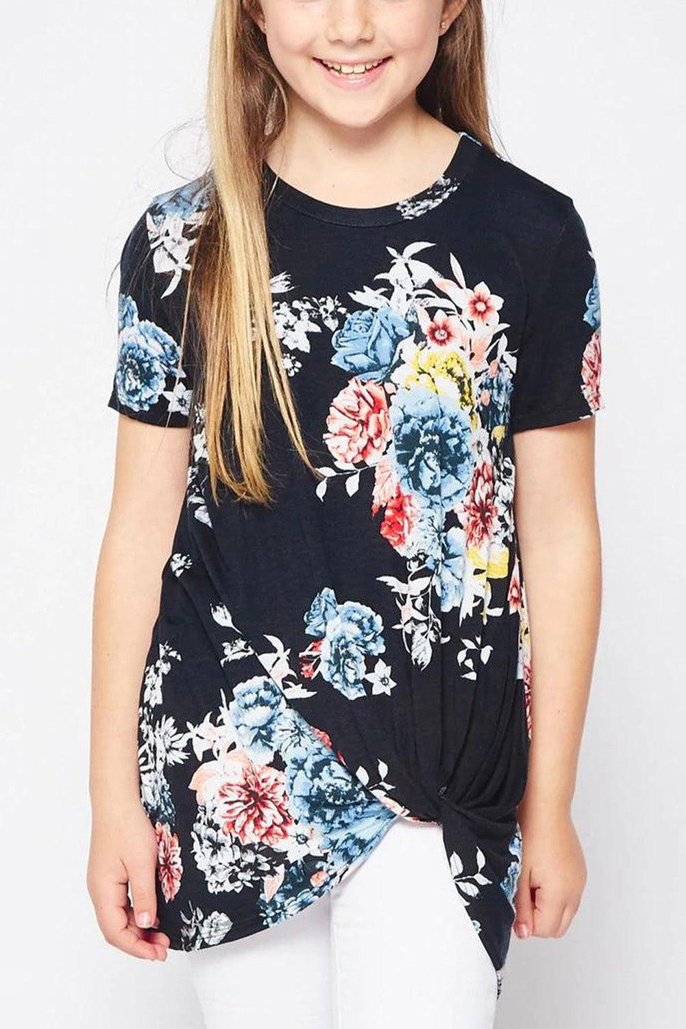 Print Twist Girls Tee